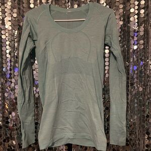 Lululemon Athletica Seafoam Long Sleeve Tee